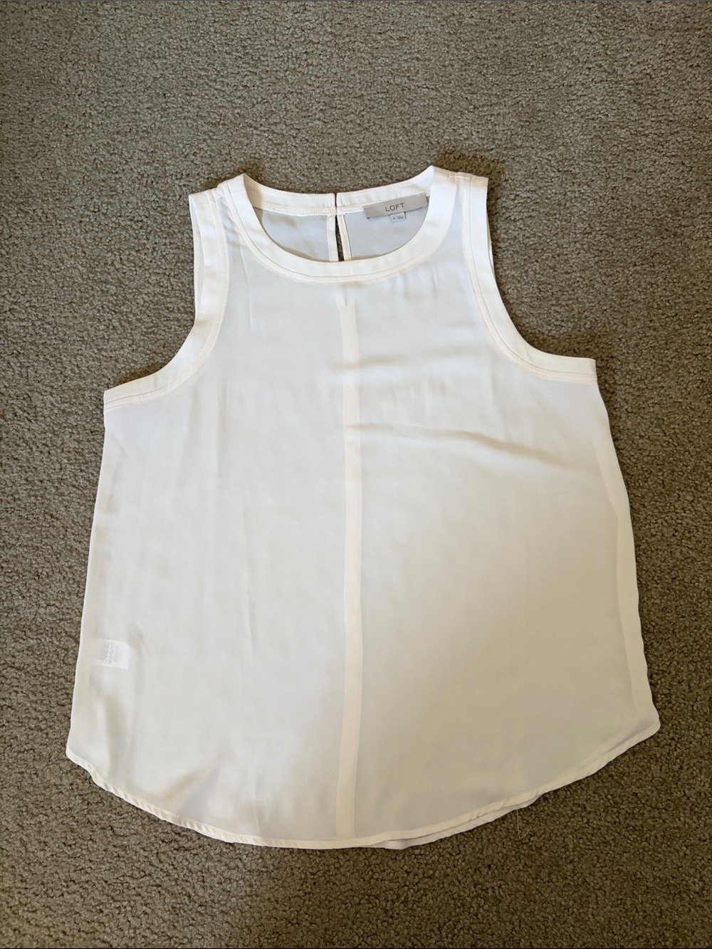 Loft chiffon tank top blouse